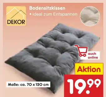 Netto Marken-Discount Dekor bodensitzkissen Angebot