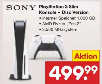 Netto Marken-Discount Sony playstation 5 slim konsole – disc version Angebot