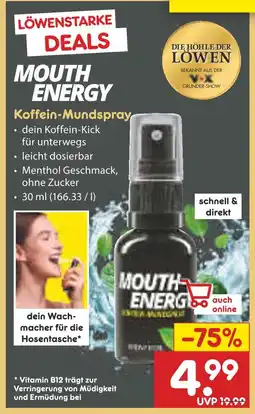 Netto Marken-Discount Mouth energy koffein-mundspray Angebot