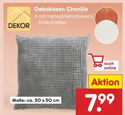 Netto Marken-Discount Dekor dekokissen chenille Angebot