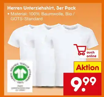 Netto Marken-Discount Herren unterziehshirt, 3er pack Angebot