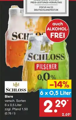 Netto Marken-Discount Schloss pilsener 0,0% Angebot