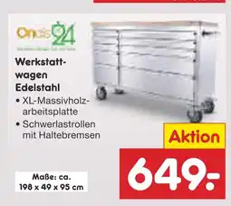 Netto Marken-Discount Werkstattwagen edelstahl Angebot