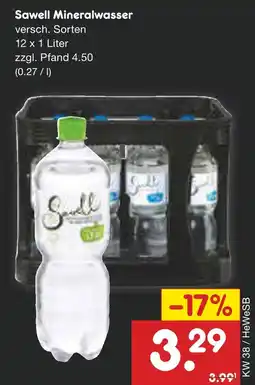 Netto Marken-Discount Sawell mineralwasser Angebot