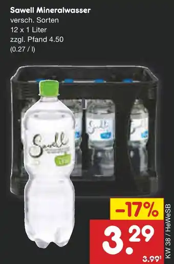 Netto Marken-Discount Sawell mineralwasser Angebot