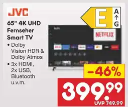 Netto Marken-Discount Jvc 65 4k uhd fernseher smart tv Angebot