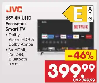 Netto Marken-Discount Jvc 65 4k uhd fernseher smart tv Angebot