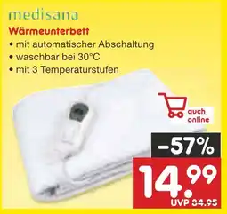 Netto Marken-Discount Medisana wärmeunterbett Angebot