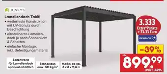 Netto Marken-Discount Juskys lamellendach tahiti Angebot