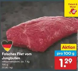Netto Marken-Discount Falsches filet vom jungbullen Angebot