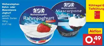 Netto Marken-Discount Weihenstephan rahm- oder mascarpone joghurt Angebot
