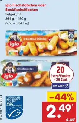 Netto Marken-Discount Iglo fischstäbchen Angebot