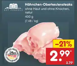 Netto Marken-Discount Gut ponholz hähnchen-oberkeulensteaks Angebot
