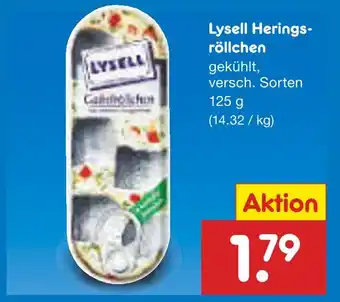 Netto Marken-Discount Lysell heringsröllchen Angebot