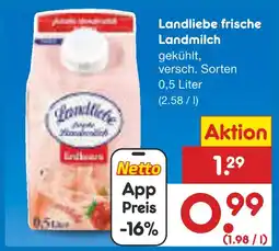 Netto Marken-Discount Landliebe frische landmilch Angebot