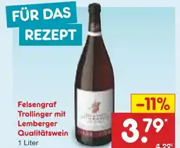 Netto Marken-Discount Felsengraf trollinger mit lemberger qualitätswein Angebot