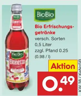 Netto Marken-Discount Biobio bio erfrischungsgetränke Angebot