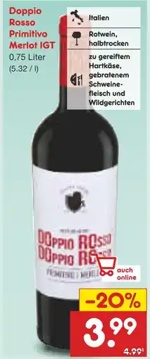 Netto Marken-Discount Doppio rosso primitivo merlot igt Angebot