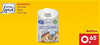 Netto Marken-Discount Gutes land kochsahne Angebot