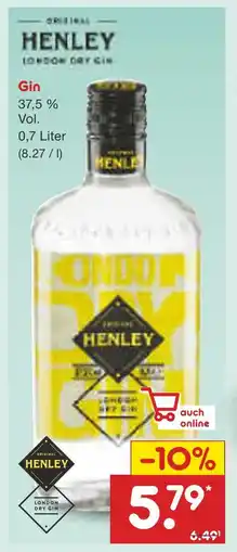 Netto Marken-Discount Henley gin Angebot