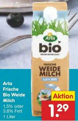 Netto Marken-Discount Arla frische bio weide milch Angebot