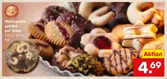 Netto Marken-Discount Weihnachtsgebäck auf teller Angebot