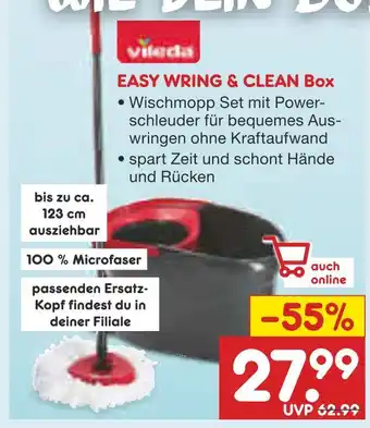 Netto Marken-Discount Vileda easy wring & clean box Angebot