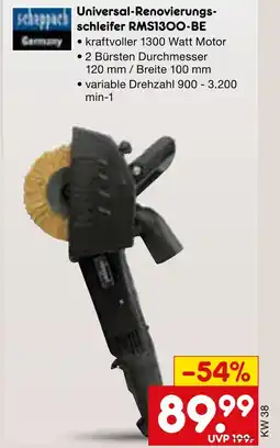 Netto Marken-Discount Scheppach universal-renovierungsschleifer rms1300-be Angebot