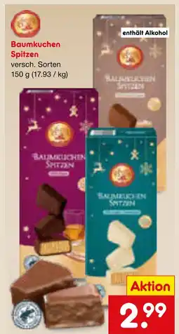 Netto Marken-Discount Baumkuchen spitzen Angebot