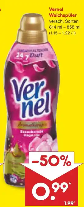 Netto Marken-Discount Vernel weichspüler Angebot
