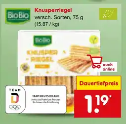Netto Marken-Discount Biobio knusperriegel Angebot