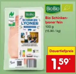 Netto Marken-Discount Biobio bio schinkenlyoner fein Angebot