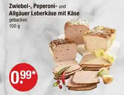 V Markt Zwiebel-, peperoni- und allgäuer leberkäse mit käse Angebot