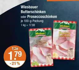 V Markt Wiesbauer butterschinken Angebot