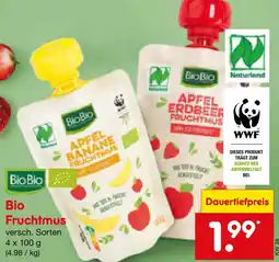 Netto Marken-Discount Biobio bio fruchtmus Angebot