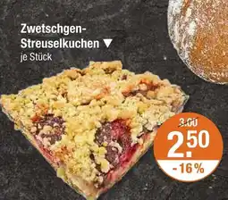 V Markt Zwetschgen-streuselkuchen Angebot