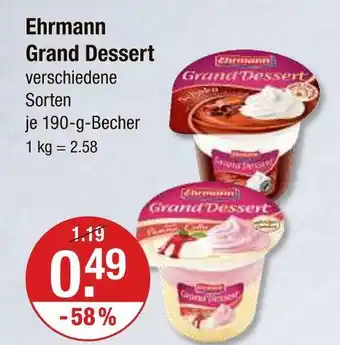 V Markt Ehrmann grand dessert Angebot
