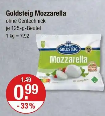 V Markt Goldsteig mozzarella Angebot