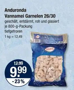 V Markt Anduronda vannamei garnelen 26/30 Angebot