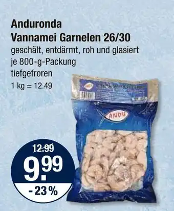 V Markt Anduronda vannamei garnelen 26/30 Angebot
