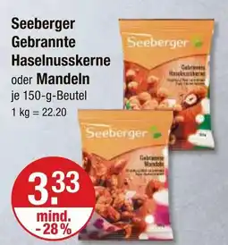 V Markt Seeberger gebrannte haselnusskerne Angebot
