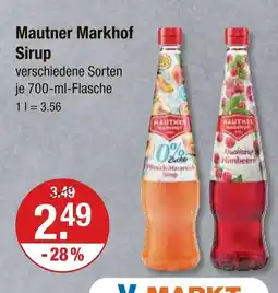V Markt Mautner markhof sirup Angebot