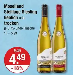 V Markt Moselland steillage riesling lieblich Angebot