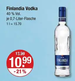 V Markt Finlandia vodka Angebot