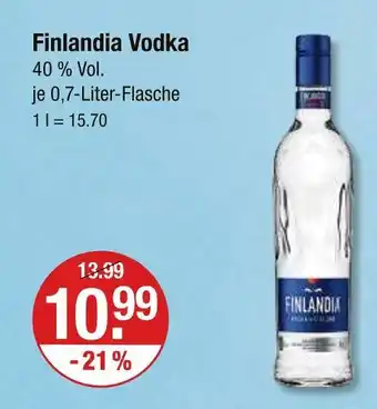 V Markt Finlandia vodka Angebot