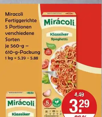 V Markt Miracoli fertiggerichte klassiker spaghetti Angebot