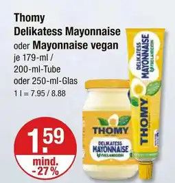 V Markt Thomy delikatess mayonnaise Angebot