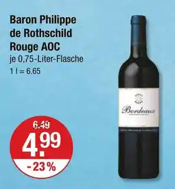 V Markt Baron philippe de rothschild rouge aoc Angebot