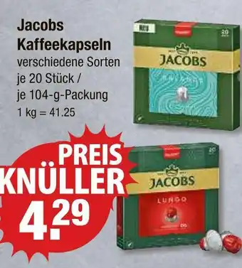 V Markt Jacobs kaffeekapseln Angebot