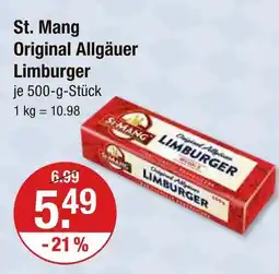 V Markt St. mang original allgäuer limburger Angebot